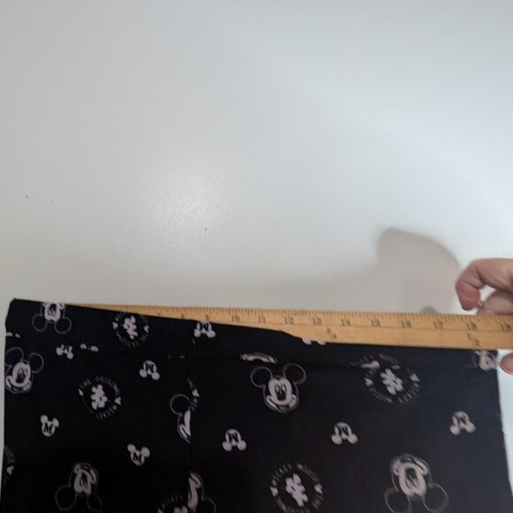 Disney Parks Mickey Mouse Black White XL Satin Style Pajama Lounge Pants Womens - Picture 8 of 9